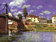 Alfred Sisley The Bridge at Villeneuve la Garenne china oil painting reproduction